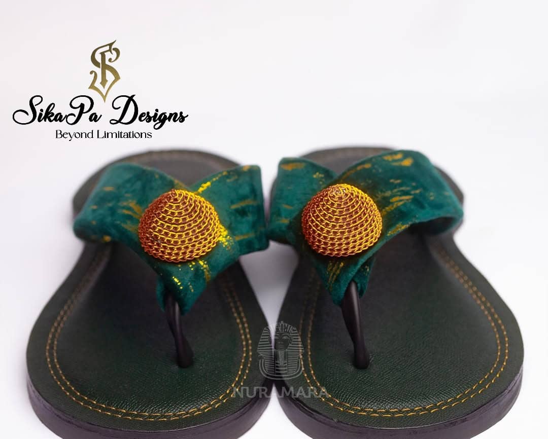 African Elegant sandals – Imperial Steps – Authentic Ahenema Slippers