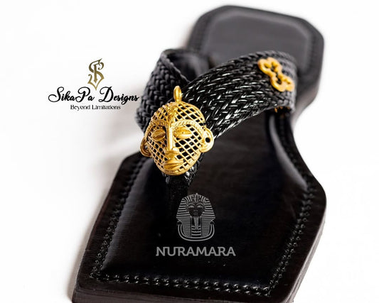 Elegant African Sandals - African heritage luxury sandals