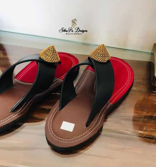 Handcrafted Ahenema Sandals – African Festival & Event Wear