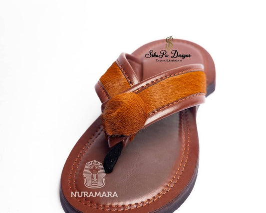 Elegant Handmade Ahenema – Ghanaian Unisex Sandals