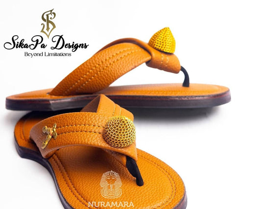 Luxury sandals – Golden Scepter – Royal Ahenema Sandals