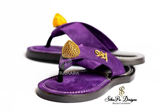 African royal sandals - Ancestral African slippers