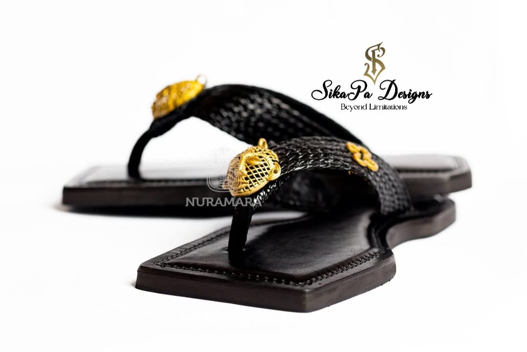 Elegant African Sandals - African heritage luxury sandals