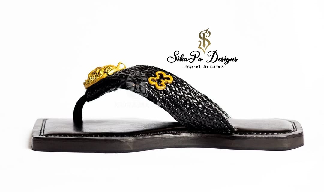 Elegant African Sandals - African heritage luxury sandals