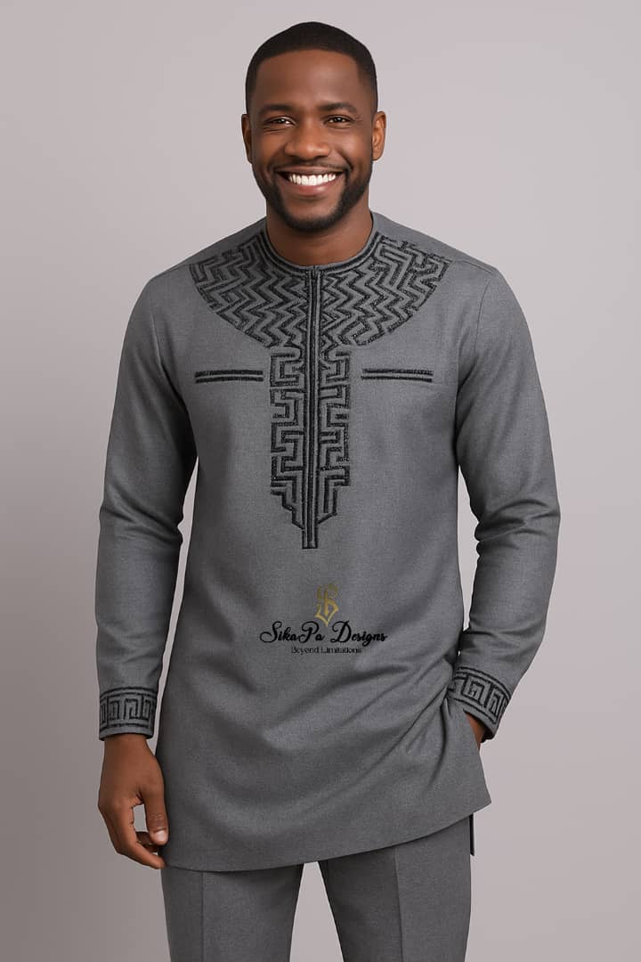 African Traditional Wear for Men – Handmade Kaftan