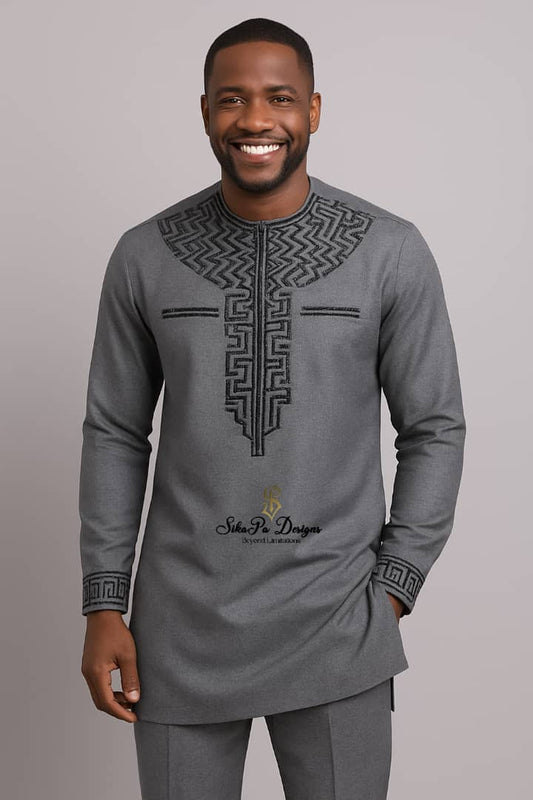 African Traditional Wear for Men – Handmade Kaftan