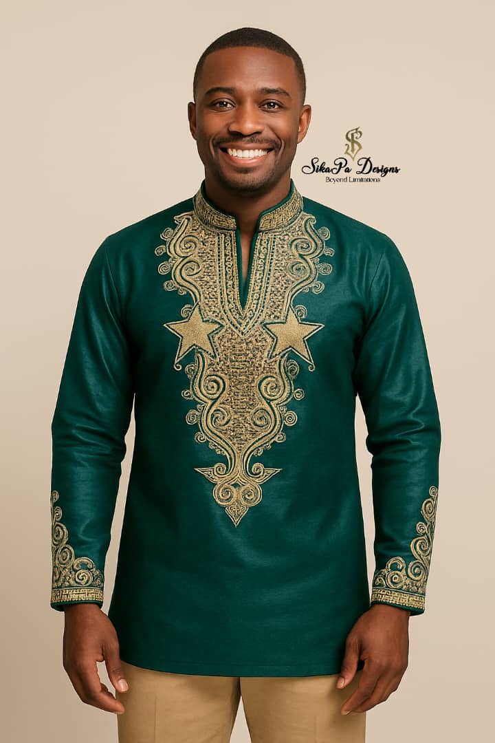 Men’s African Traditional Kaftan – Premium