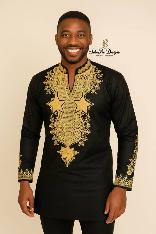 Custom African Clothing for Men – Kaftan & Two-Piece Sets