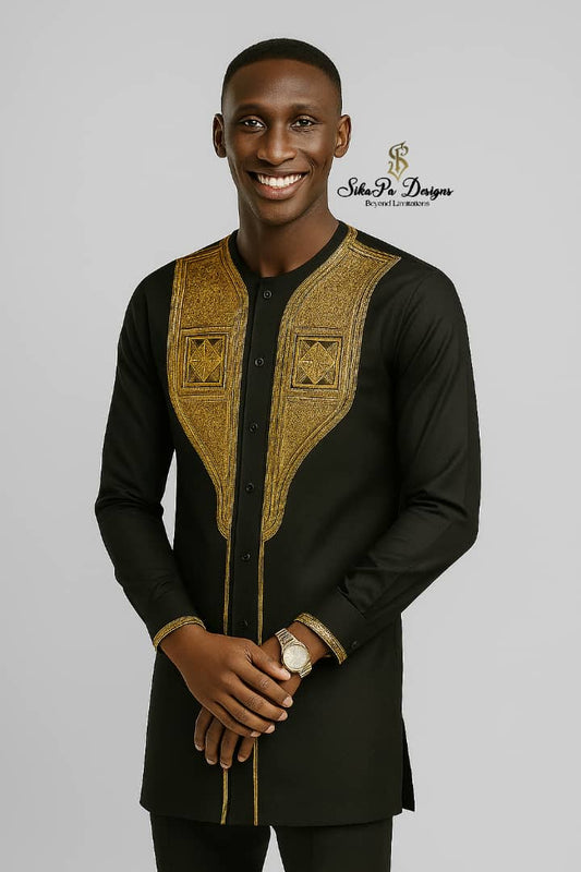 African Men’s Wedding Outfit – Groom & Guest Kaftan Wear