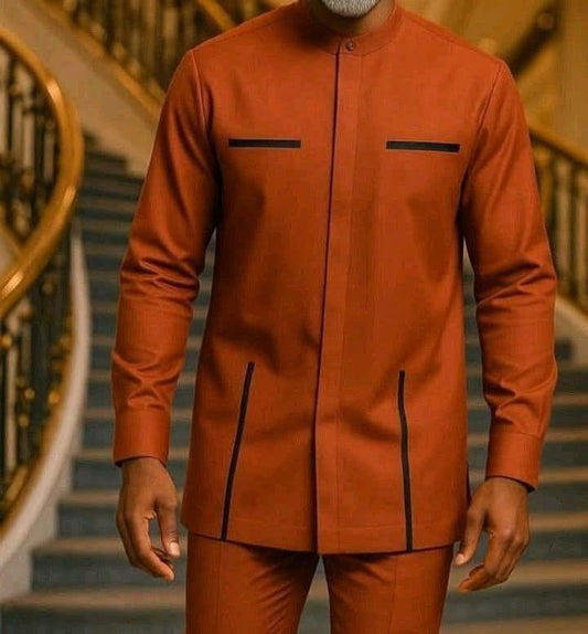 Luxury African Men’s Kaftan – Traditional Elegance