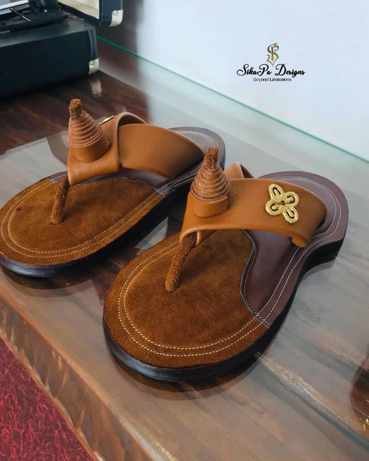Cultural Ahenema Sandals – Handmade African Heritage Design