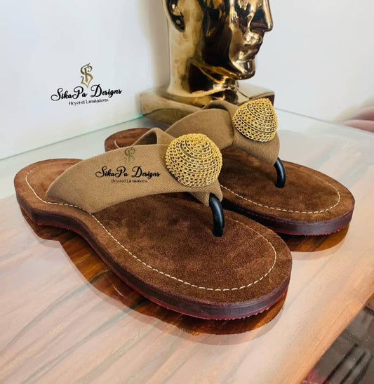 Royal Ahenema Slippers – African Tradition Meets Comfort