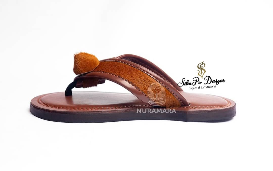 Elegant Handmade Ahenema – Ghanaian Unisex Sandals