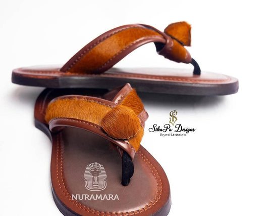 Elegant Handmade Ahenema – Ghanaian Unisex Sandals