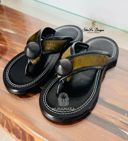 Unisex Ahenema Sandals – Classic Handmade African Design
